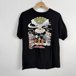 Green Day Dookie Black T Shirt Large Tee Y2K  Punk Rock Graphic Art Music Band